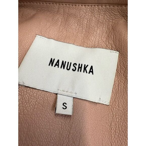 Nanushka Manila vegan leather trench coat Pink Small - Picture 15 of 16